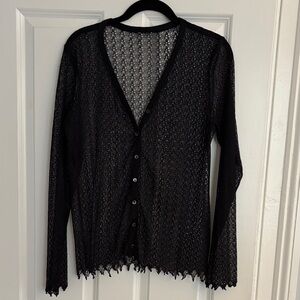 Elegant Black Women's Sweater -Size M